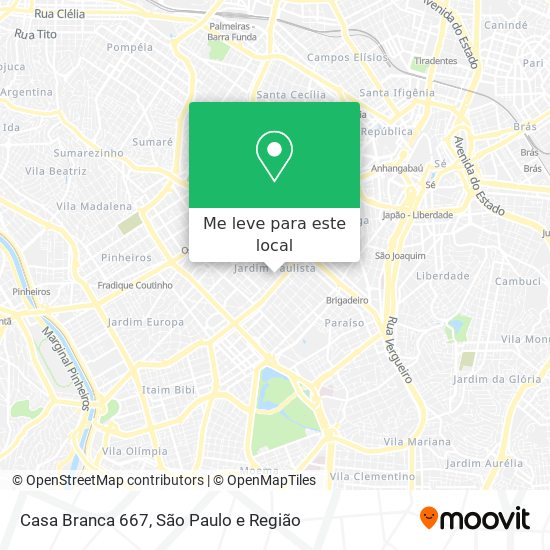 Casa Branca 667 mapa