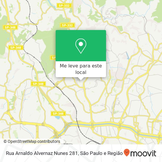 Rua Arnaldo Alvernaz Nunes 281 mapa