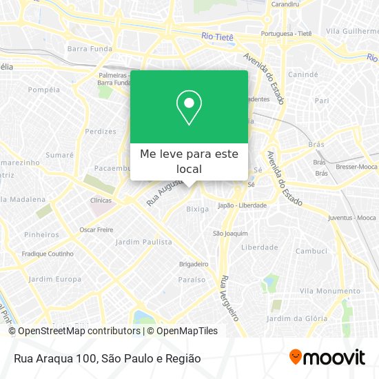 Rua Araqua 100 mapa