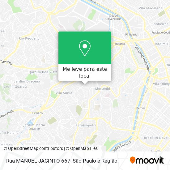 Rua MANUEL JACINTO 667 mapa