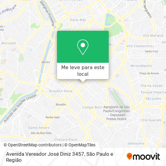 Avenida Vereador José Diniz 3457 mapa