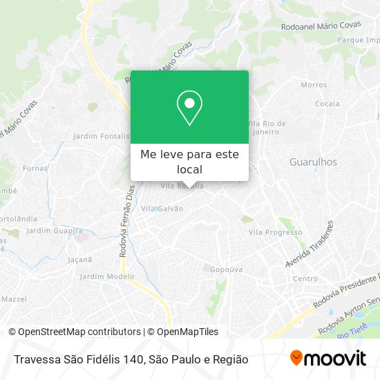 Travessa São Fidélis 140 mapa
