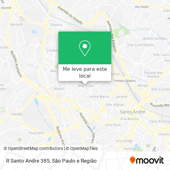 R Santo Andre  385 mapa