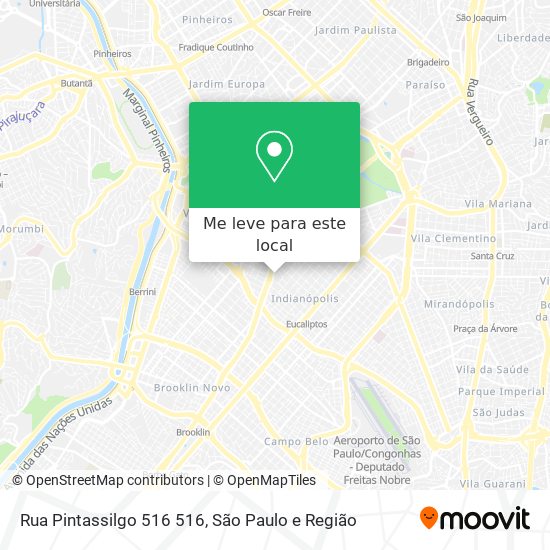 Rua Pintassilgo 516 516 mapa