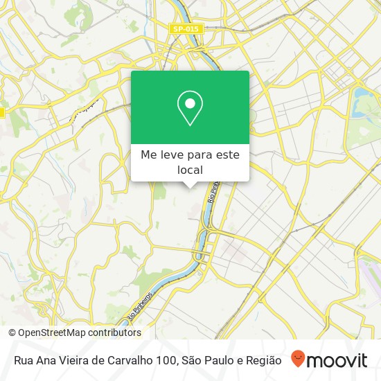 Rua Ana Vieira de Carvalho 100 mapa