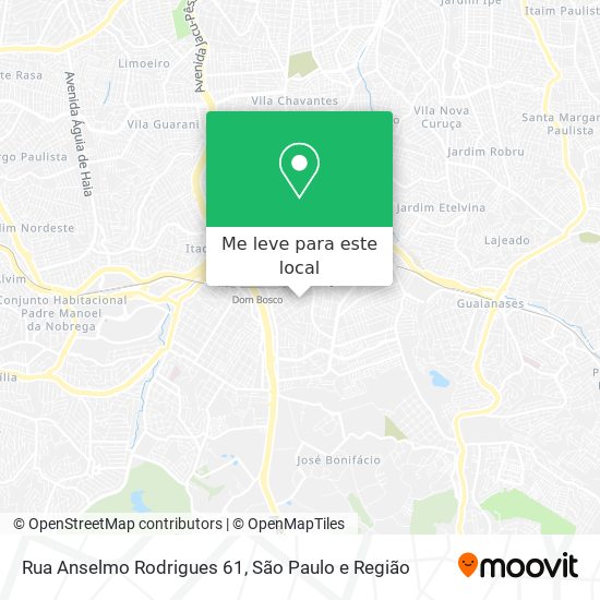 Rua Anselmo Rodrigues 61 mapa