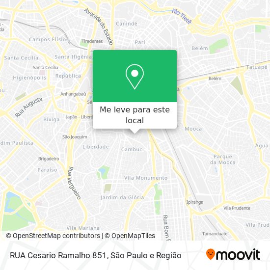 RUA Cesario Ramalho 851 mapa