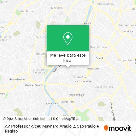 AV Professor Alceu Maynard Araújo 2 mapa
