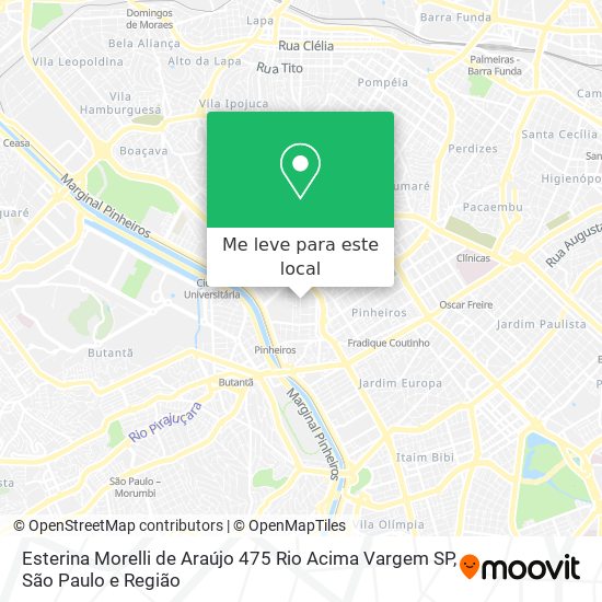 Esterina Morelli de Araújo  475   Rio Acima   Vargem   SP mapa