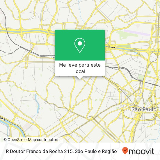 R Doutor Franco da Rocha 215 mapa