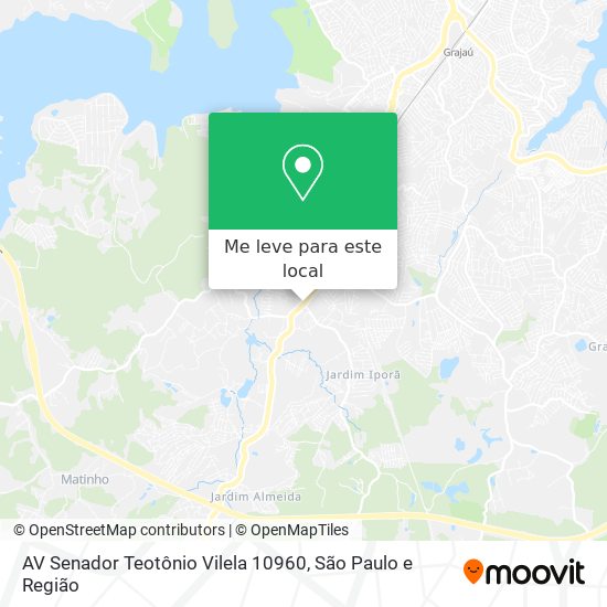 AV Senador Teotônio Vilela 10960 mapa