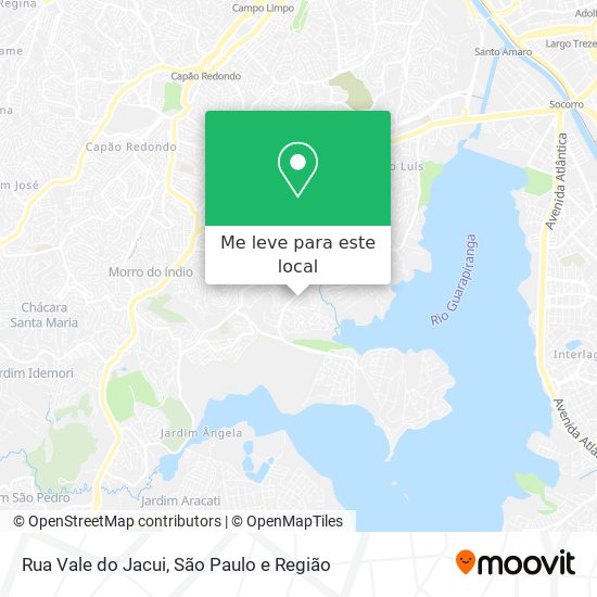 Rua Vale do Jacui mapa