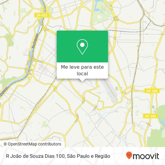 R João de Souza Dias 100 mapa