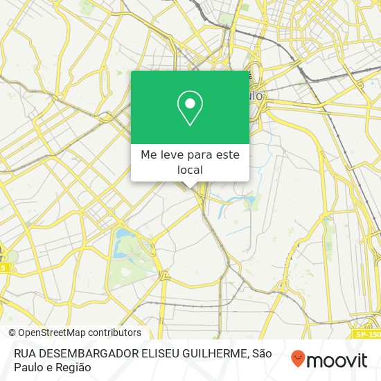 RUA DESEMBARGADOR ELISEU GUILHERME mapa