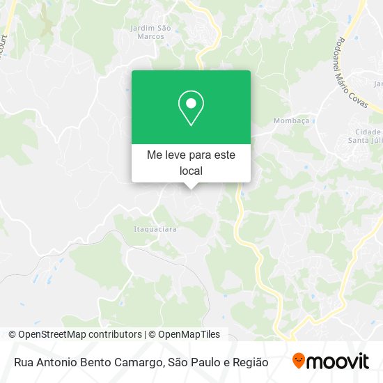 Rua Antonio Bento Camargo mapa