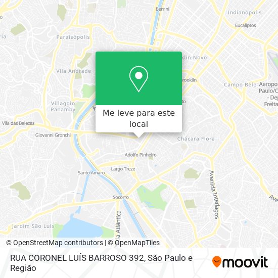 RUA CORONEL LUÍS BARROSO 392 mapa