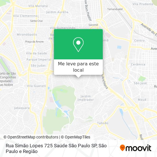 Rua Simão Lopes  725   Saúde   São Paulo   SP mapa