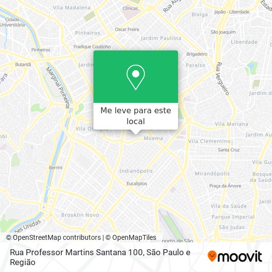 Rua Professor Martins Santana 100 mapa