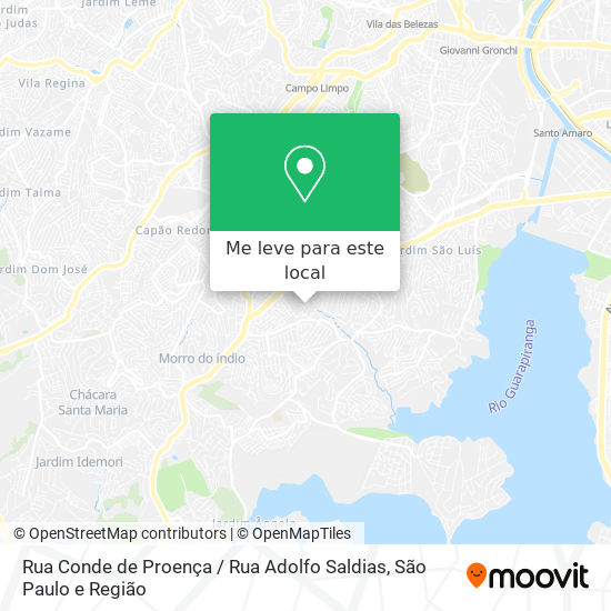 Rua Conde de Proença / Rua Adolfo Saldias mapa