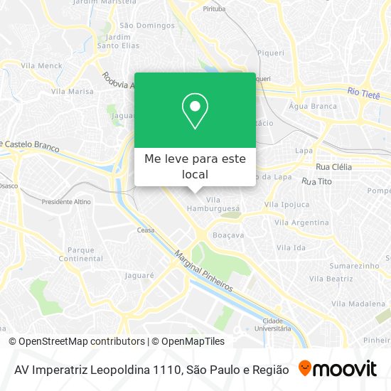 AV Imperatriz Leopoldina 1110 mapa