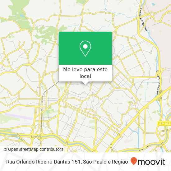 Rua Orlando Ribeiro Dantas 151 mapa