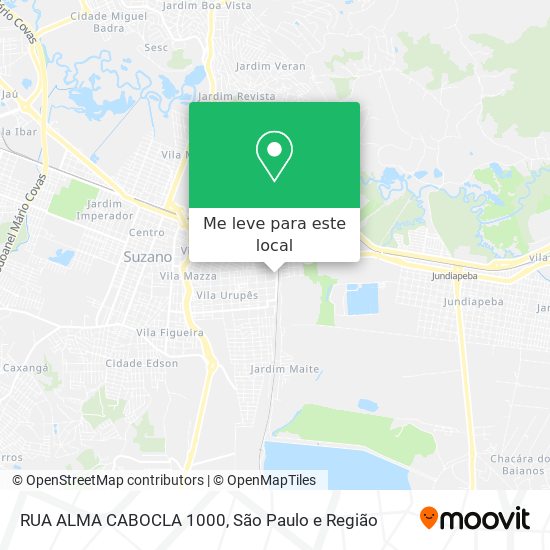 RUA ALMA CABOCLA 1000 mapa