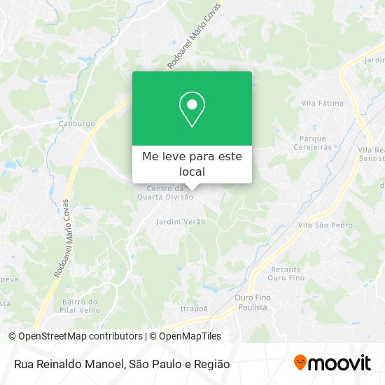 Rua Reinaldo Manoel mapa