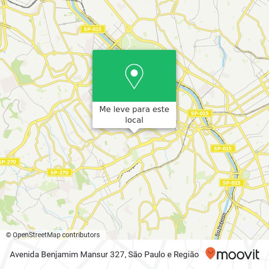 Avenida Benjamim Mansur 327 mapa