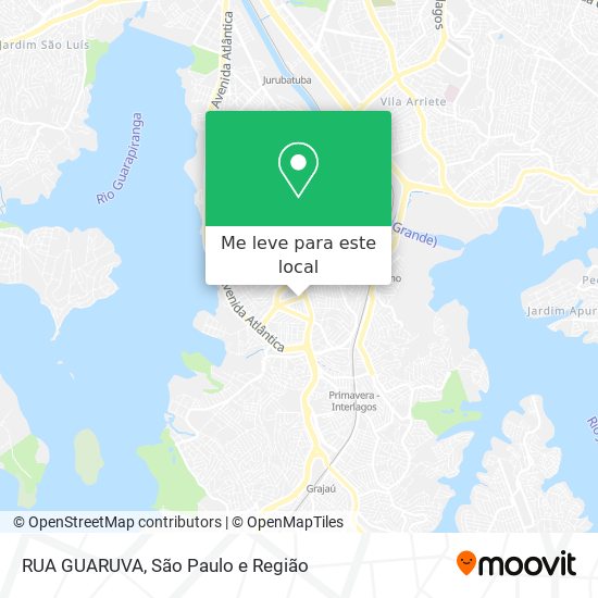 RUA GUARUVA mapa