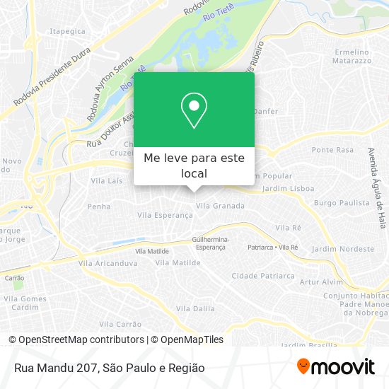 Rua Mandu 207 mapa