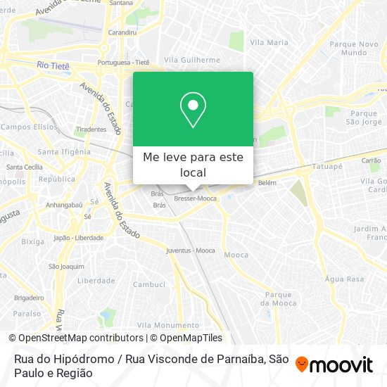 Rua do Hipódromo / Rua Visconde de Parnaíba mapa