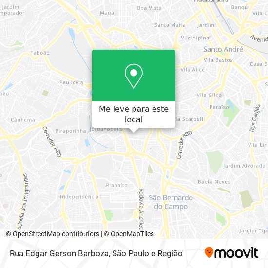 Rua Edgar Gerson Barboza mapa
