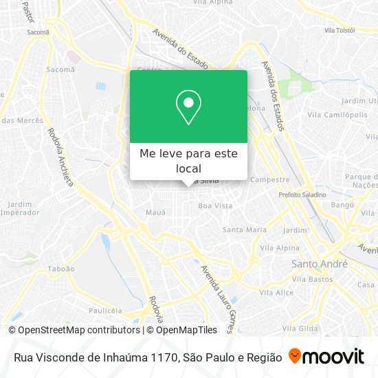 Rua Visconde de Inhaúma 1170 mapa