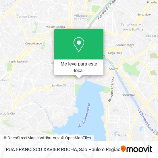 RUA FRANCISCO XAVIER ROCHA mapa