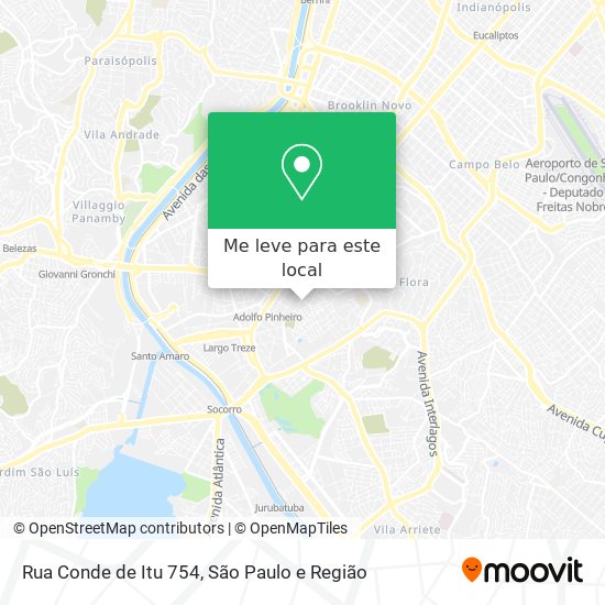 Rua Conde de Itu 754 mapa