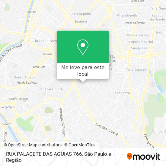 RUA PALACETE DAS AGUIAS 766 mapa