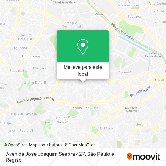 Avenida Jose Joaquim Seabra 427 mapa