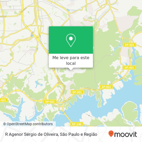 R Agenor Sérgio de Oliveira mapa