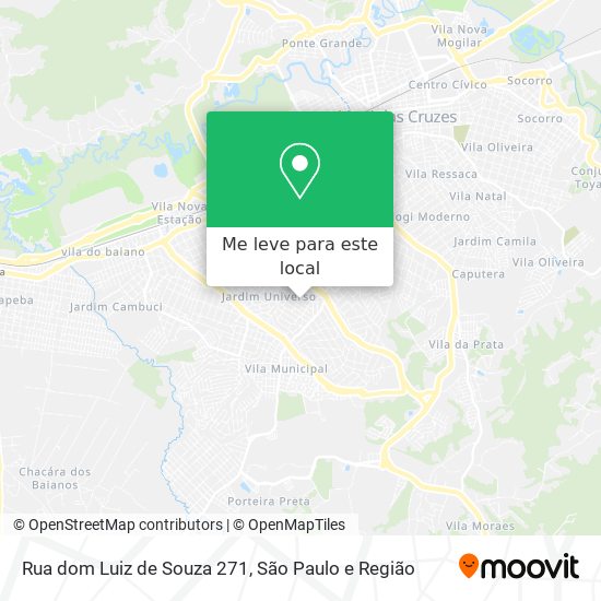 Rua dom Luiz de Souza  271 mapa