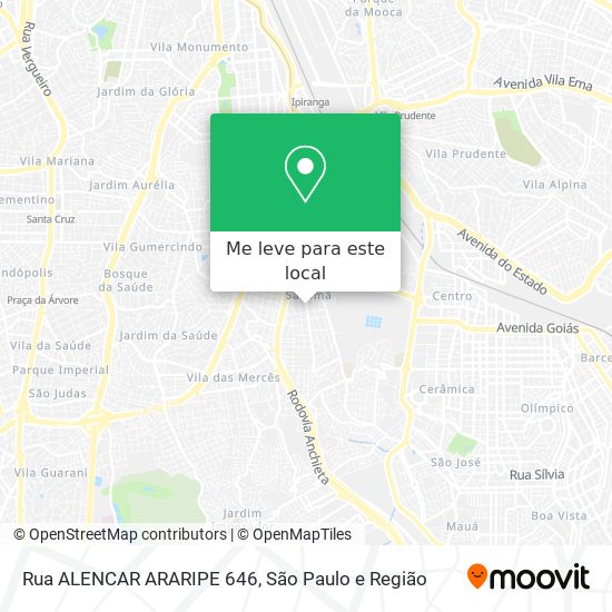 Rua ALENCAR ARARIPE 646 mapa