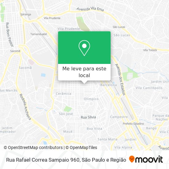 Rua Rafael Correa Sampaio 960 mapa