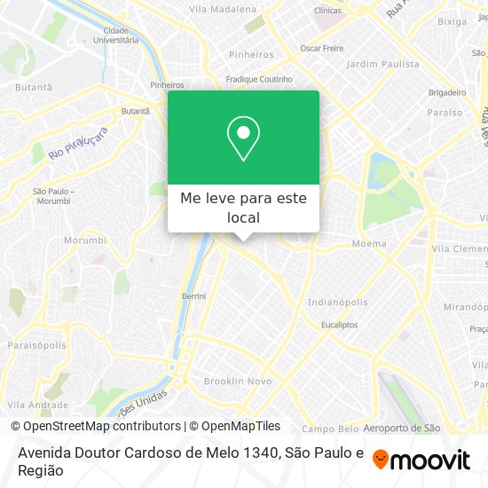 Avenida Doutor Cardoso de Melo 1340 mapa