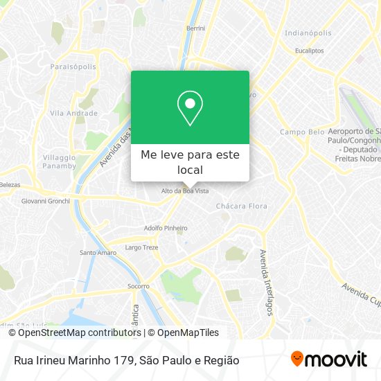 Rua Irineu Marinho 179 mapa