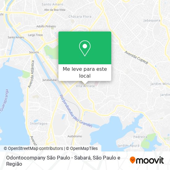 Odontocompany São Paulo - Sabará mapa