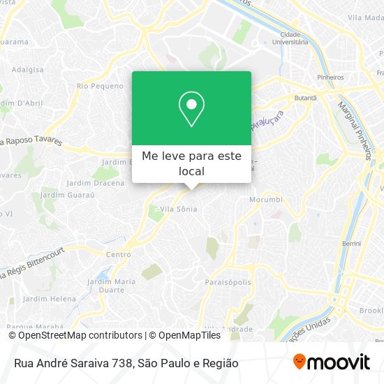 Rua André Saraiva 738 mapa