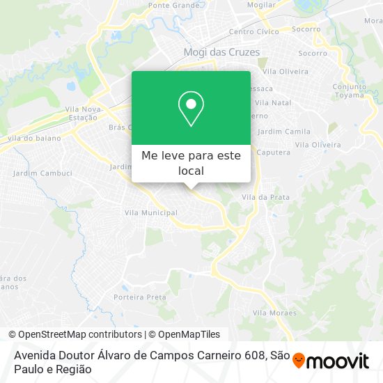 Avenida Doutor Álvaro de Campos Carneiro 608 mapa