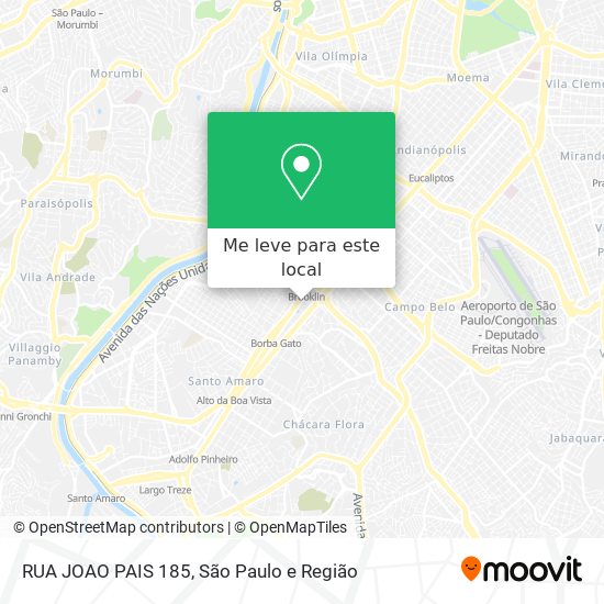 RUA JOAO PAIS 185 mapa