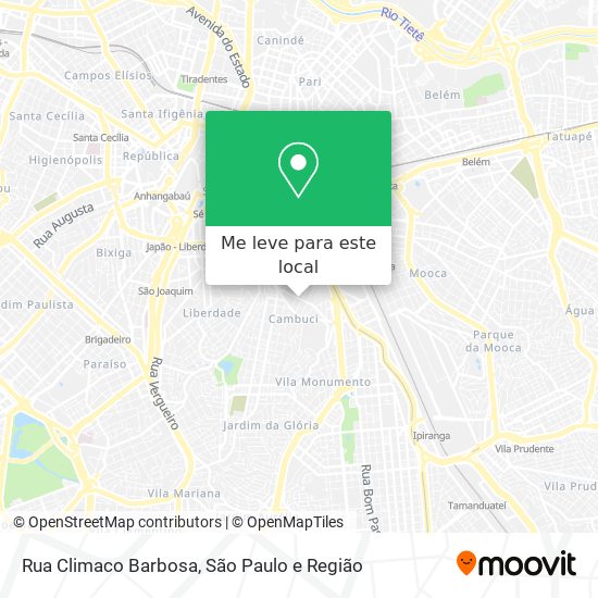 Rua Climaco Barbosa mapa