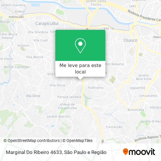 Marginal Do Ribeiro 4633 mapa