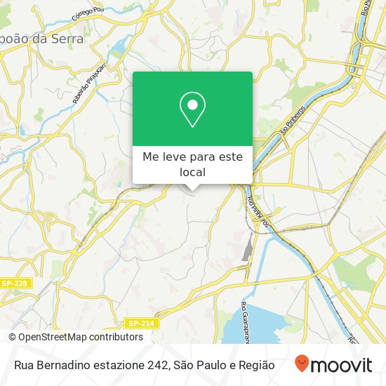 Rua Bernadino estazione 242 mapa